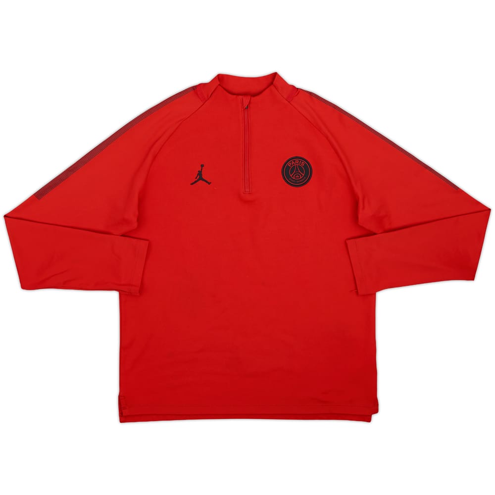 2018-19 Paris Saint-Germain Nike Jordan 1/4 Zip Drill Top - 9/10 - (XL.Boys)