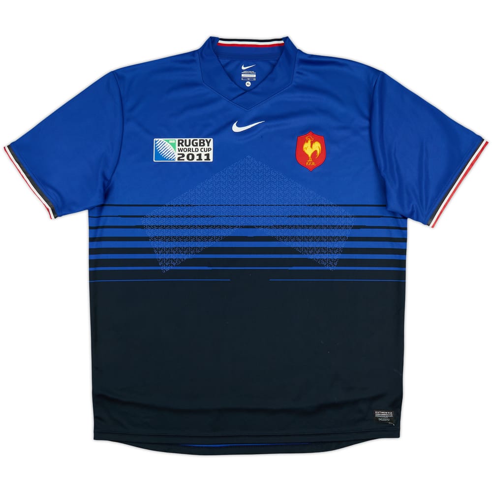 2011-12 France Rugby Home Shirt - 6/10 - (XL)