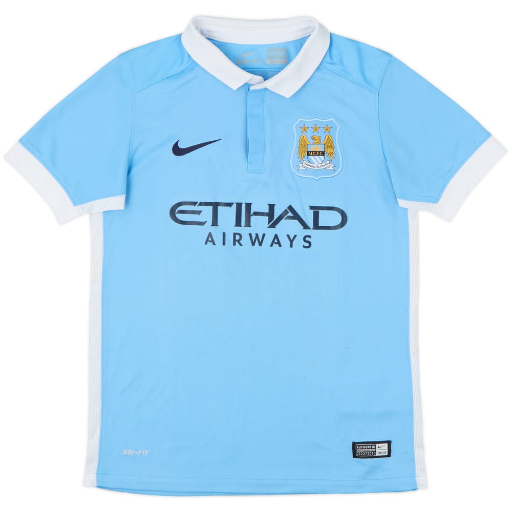 2015-16 Manchester City Home Shirt - 8/10 - (M.Boys)