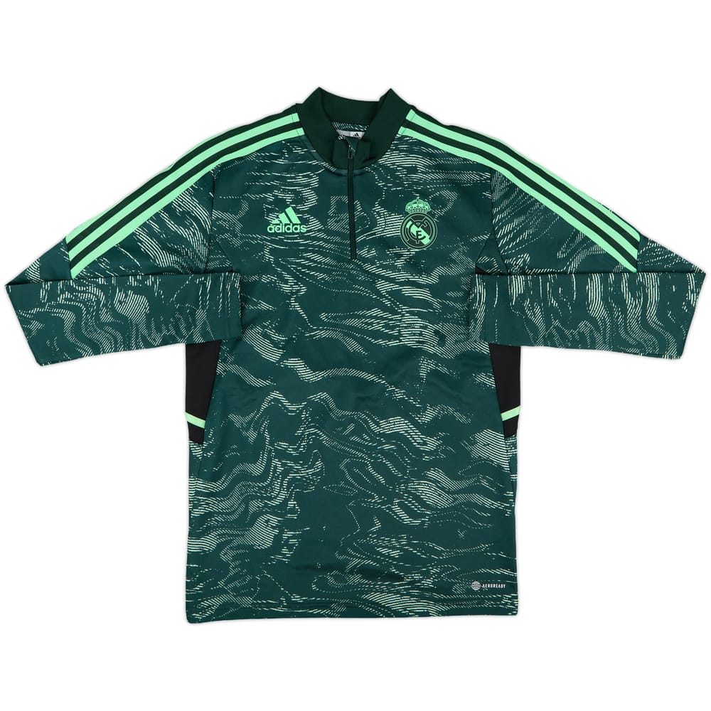 2022-23 Real Madrid adidas European 1/4 Zip Drill Top - 8/10 - (S)