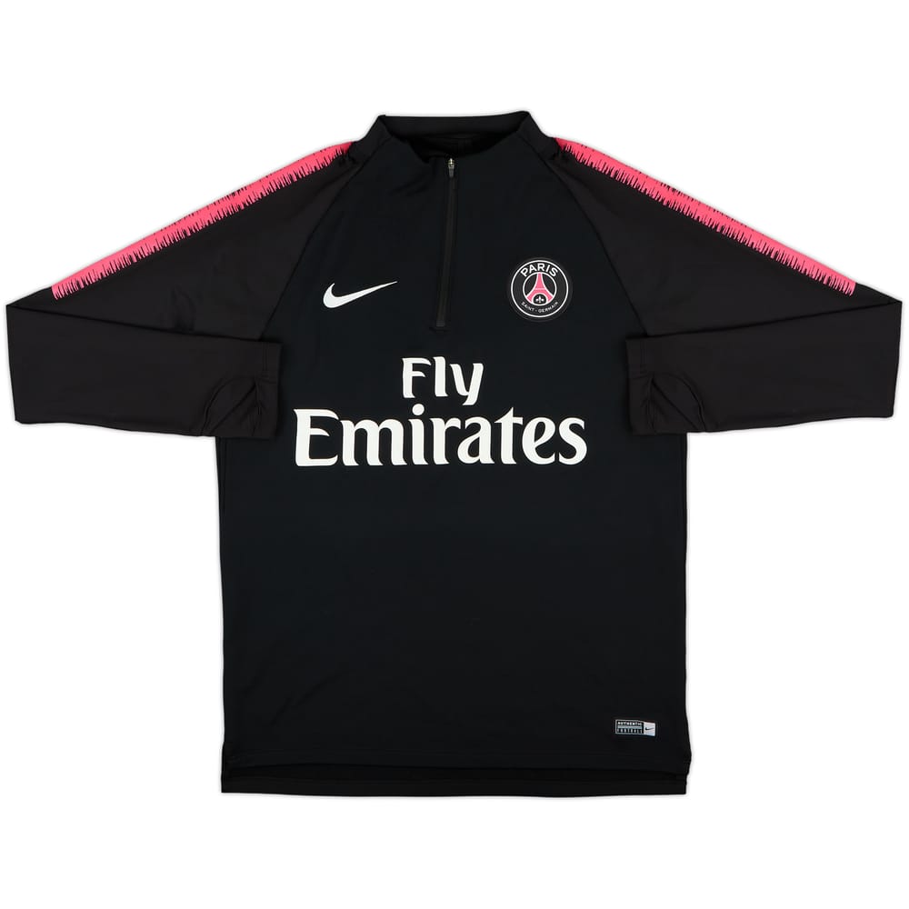 2018-19 Paris Saint-Germain Nike 1/4 Zip Sweat Top - 9/10 - (M)
