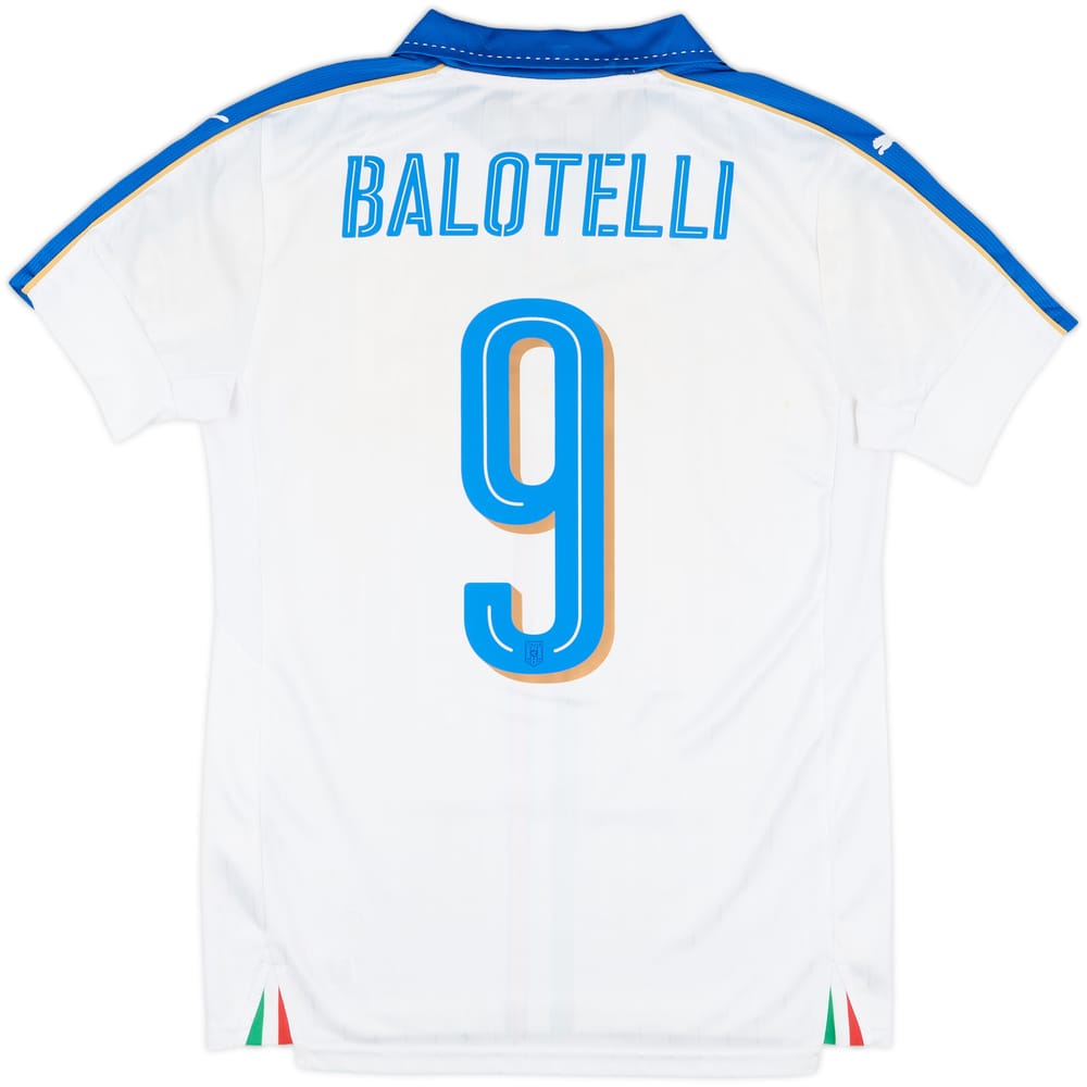 2016-17 Italy Away Shirt Balotelli #9 - 6/10 - (S)