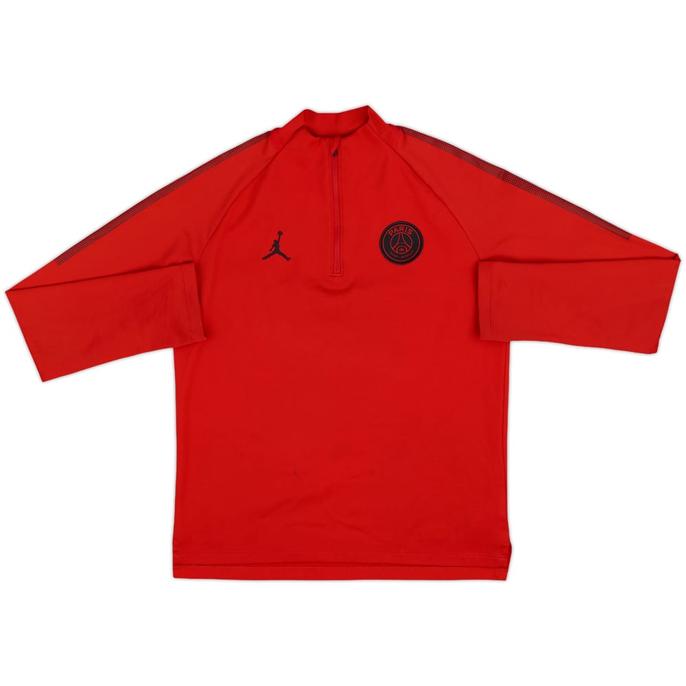 2018-19 Paris Saint-Germain Jordan 1/4 Zip Drill Top - 6/10 - (L.Boys)