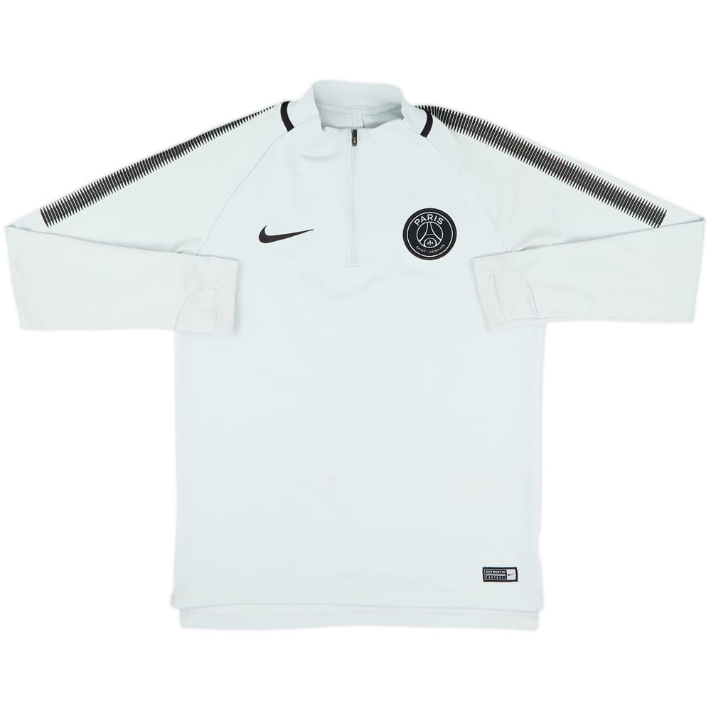 2017-18 Paris Saint-Germain Nike 1/4 Zip Sweat Top - 9/10 - (M)