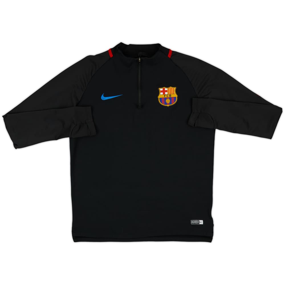 2017-18 Barcelona Nike 1/4 Zip Training Top - 5/10 - (L.Boys)