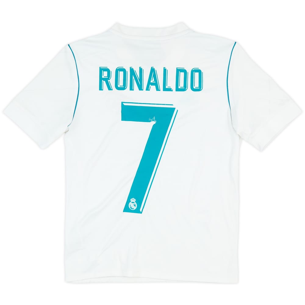 2017-18 Real Madrid Home Shirt Ronaldo #7 - 4/10 - (M.Boys)