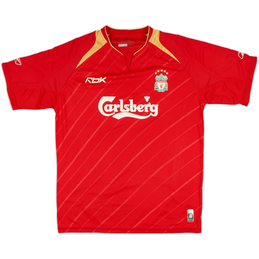 2005-06 Liverpool European Home Shirt - 5/10 - (M)