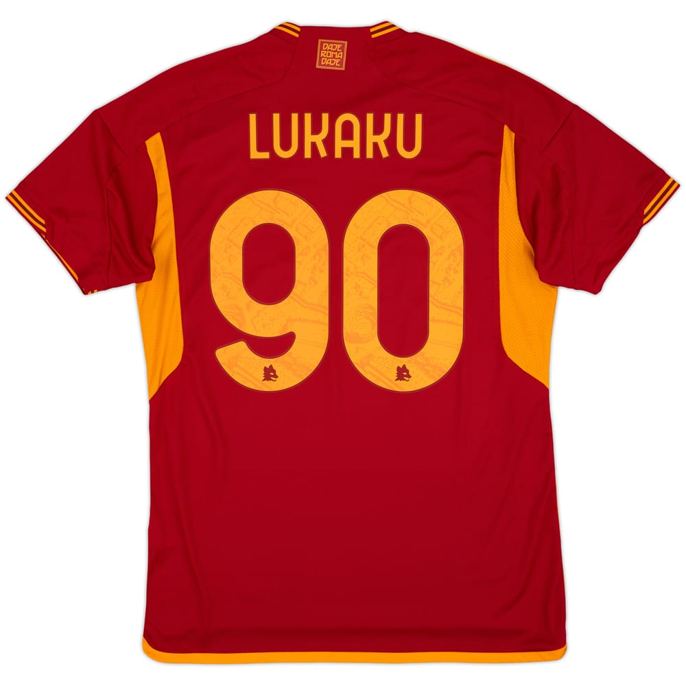 2023-24 Roma Home Shirt Lukaku #90 (L)