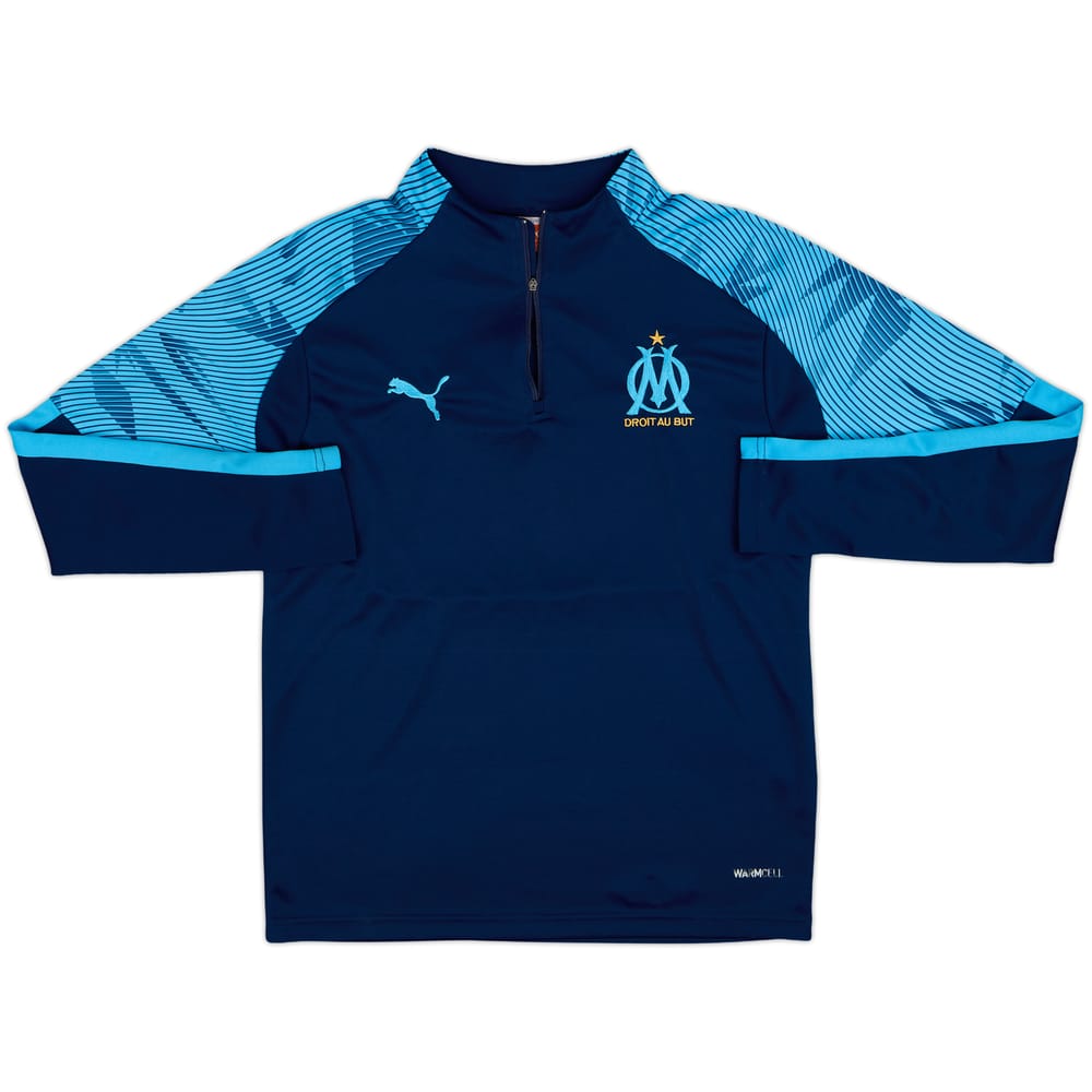 2017-18 Olympique Marseille Puma 1/4 Zip Drill Top - 5/10 - (S)