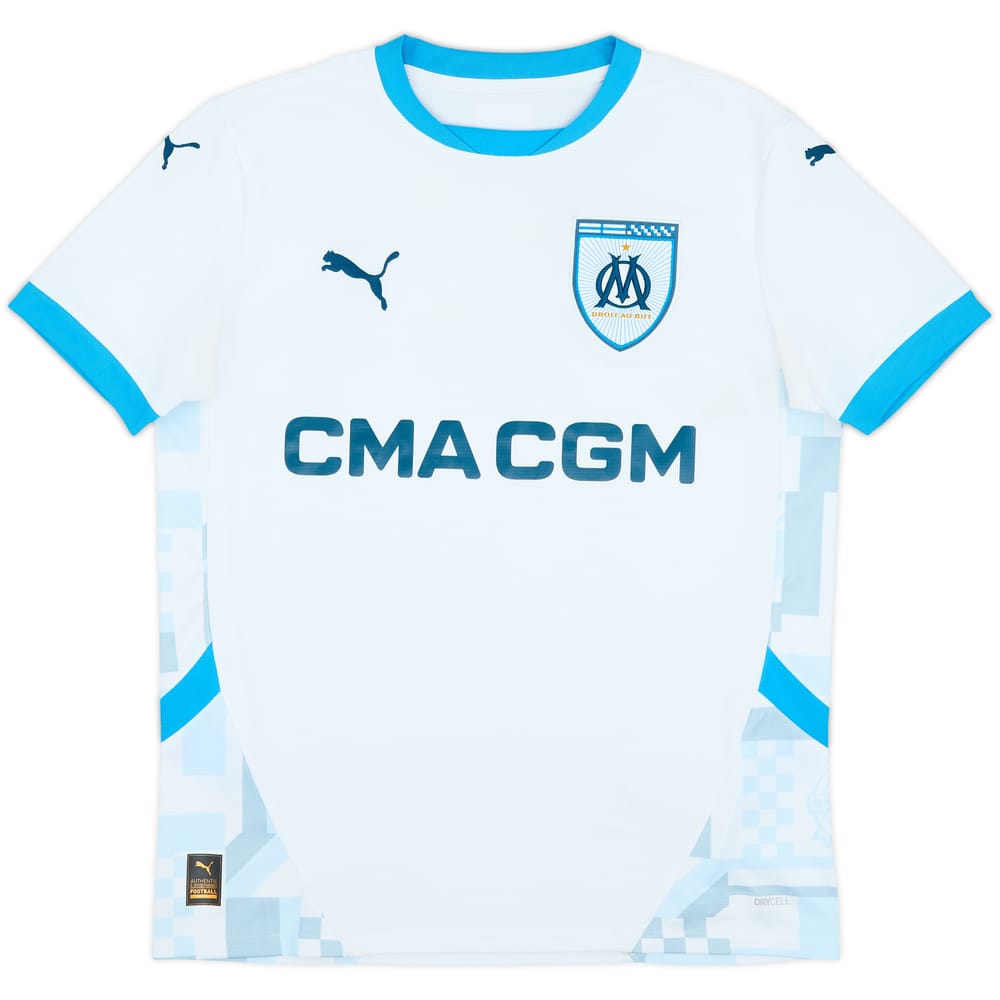 2024-25 Olympique Marseille Home Shirt - 9/10 - (XL.Boys)