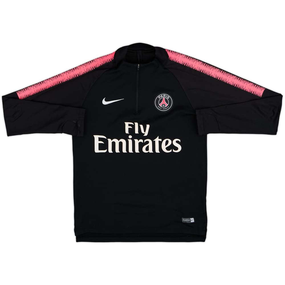 2018-19 Paris Saint-Germain Nike 1/4 Zip Sweat Top - 9/10 - (S)