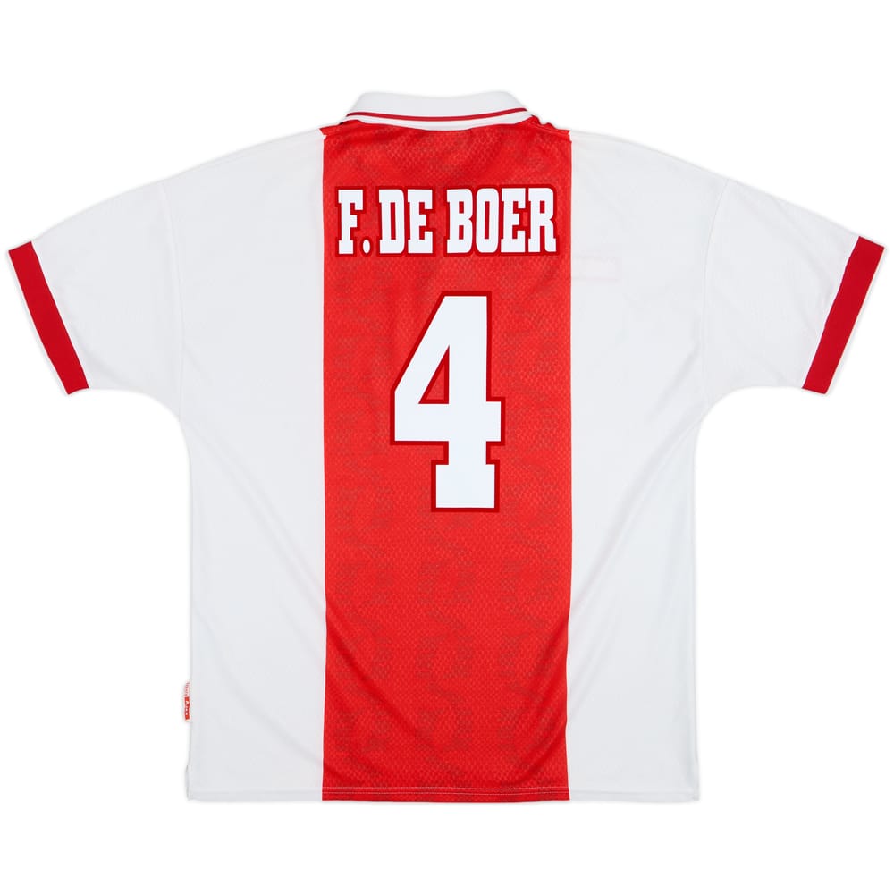 1998-99 Ajax Home Shirt F.De Boer #4 - 7/10 - (XL)