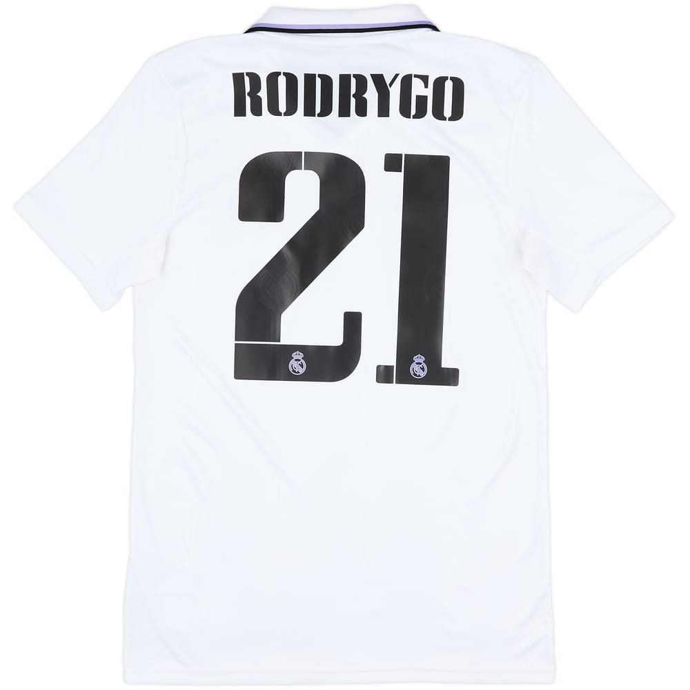 2022-23 Real Madrid Home Shirt Rodrygo #21 - 6/10 - (S)