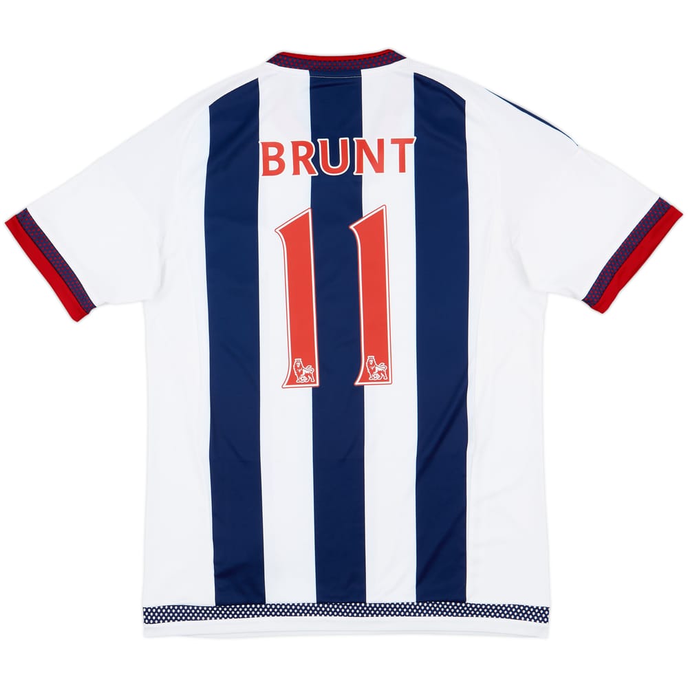 2015-16 West Brom Home Shirt Brunt #11 - 8/10 - (M)