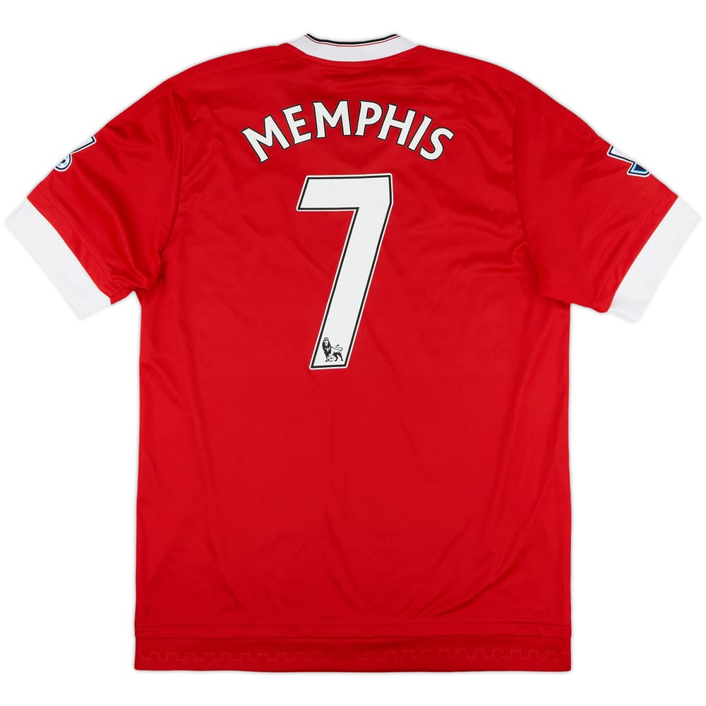 2015-16 Manchester United Home Shirt Memphis #7 - 8/10 - (M)