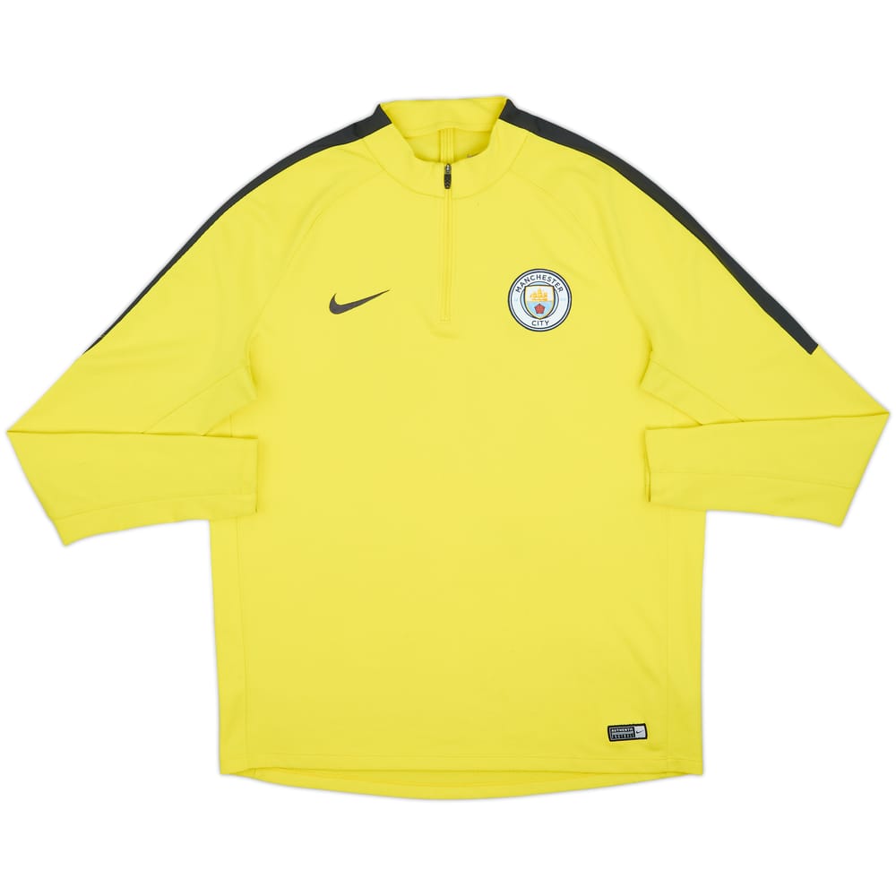 2017-18 Manchester City Nike 1/4 Zip Training Top - 8/10 - (XL)
