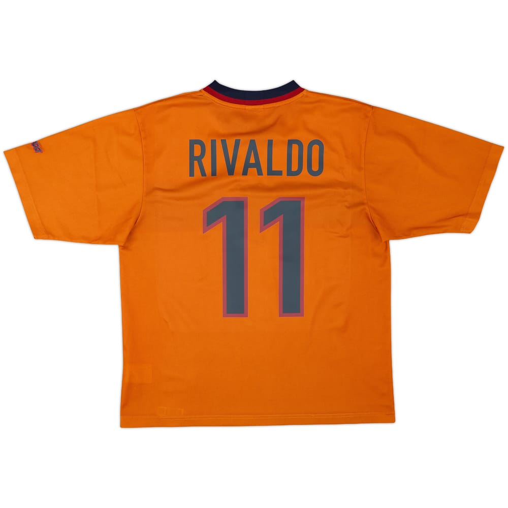 1998-00 Barcelona Basic Third Shirt Rivaldo #11 - 10/10 - (M)