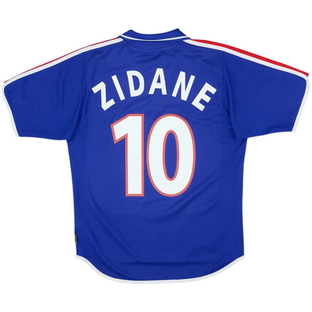2000-02 France Home Shirt Zidane #10 - 8/10 - (S)