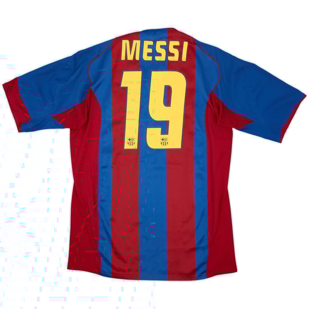 2004-05 Barcelona Home Shirt Messi #19 - 7/10 - (L)