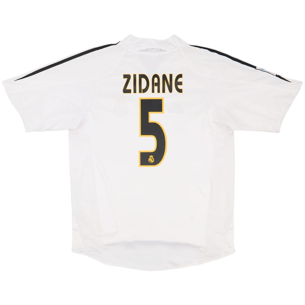 2004-05 Real Madrid Home Shirt Zidane #5 - 5/10 - (M)