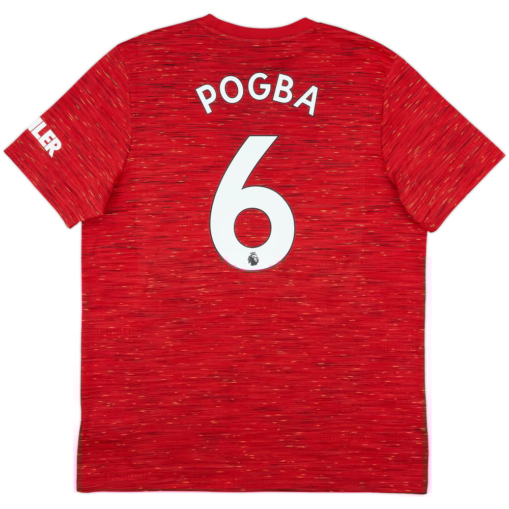 2020-21 Manchester United Home Shirt Pogba #6 - 8/10 - (XL)