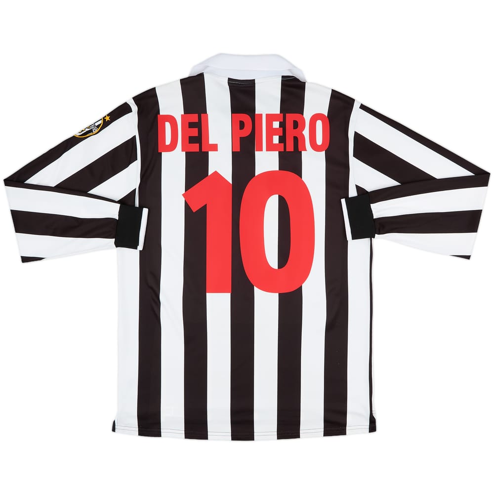 1998-99 Juventus Home L/S Shirt Del Piero #10 - 8/10 - (M)