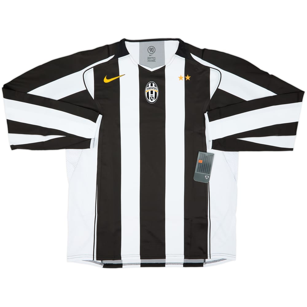 2004-05 Juventus Player Issue Home L/S Shirt (XXL)