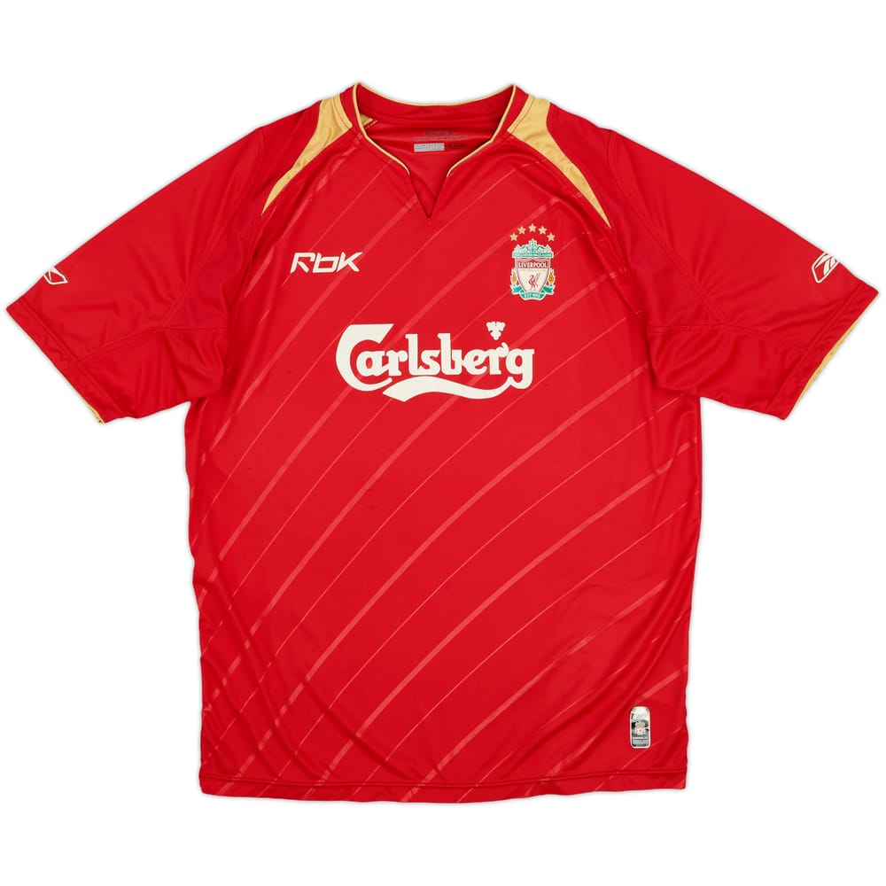 2005-06 Liverpool CL Home Shirt - 7/10 - (L)