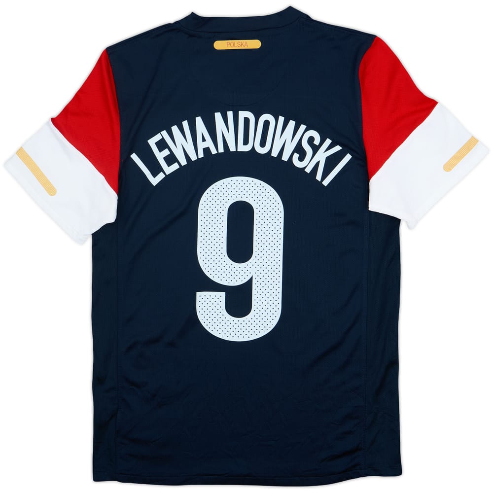 2010-12 Poland Away Shirt Lewandowski #9 - 8/10 - (S)