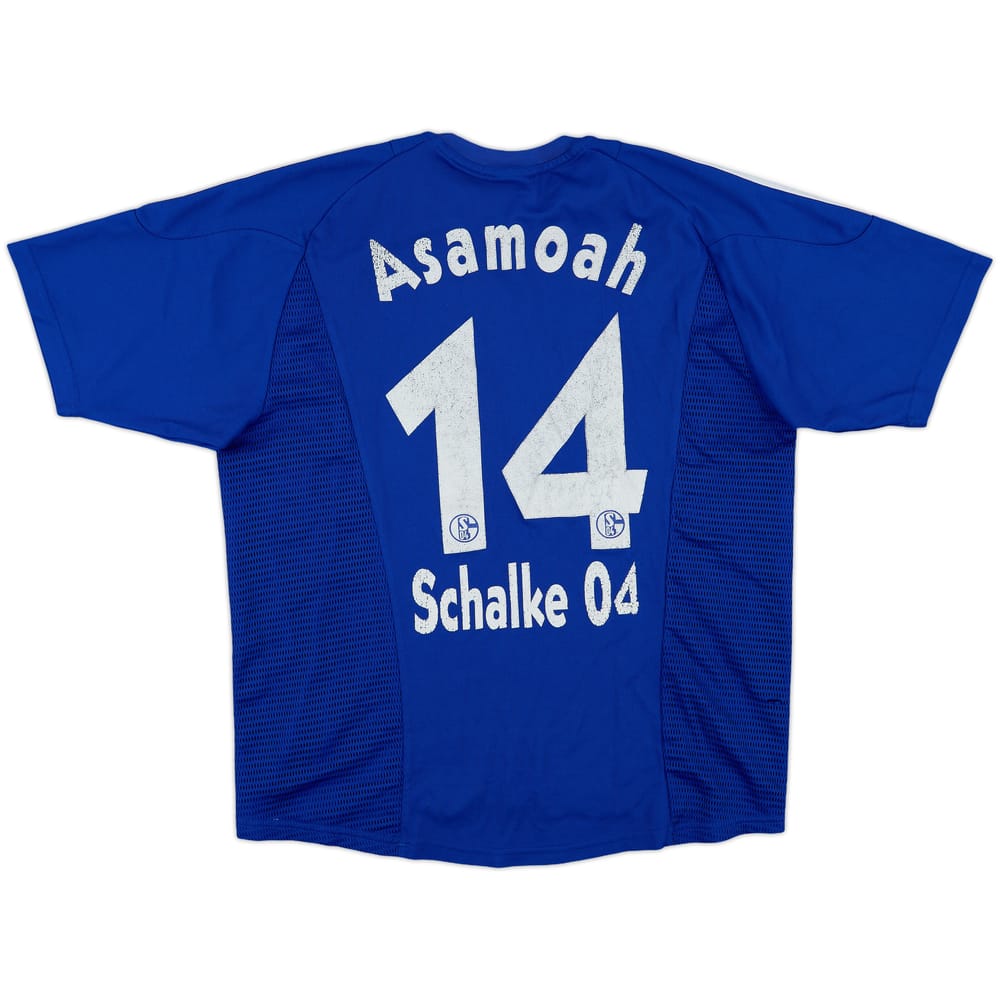 2002-04 Schalke Home Shirt Asamoah #14 - 4/10 - (L)