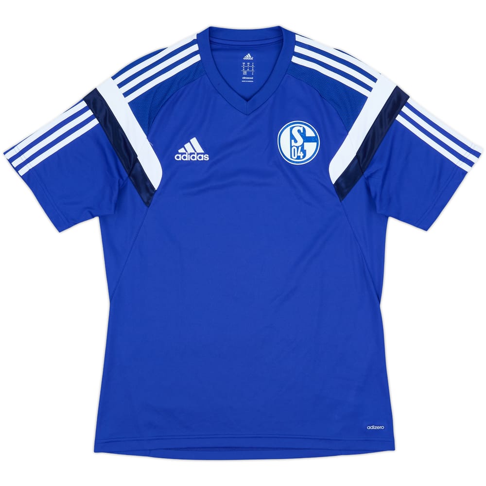 2014-15 Schalke adizero Training Shirt - 7/10 - (M)