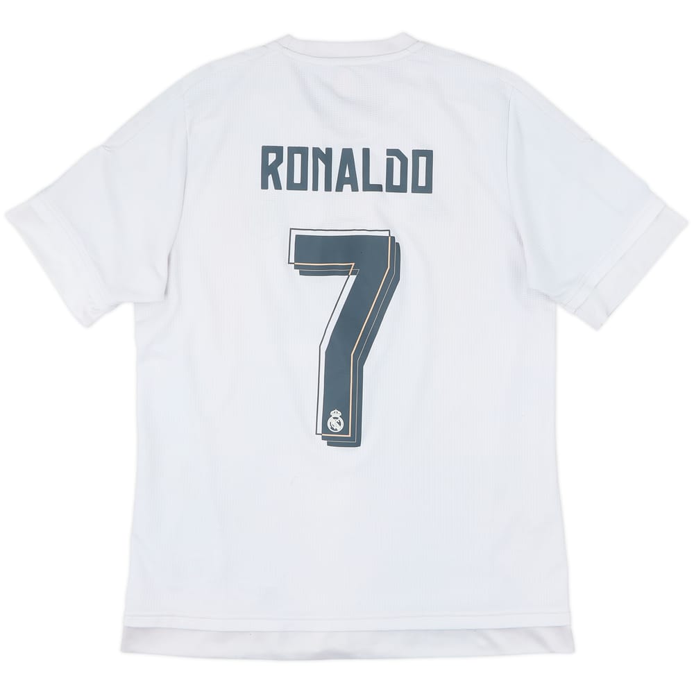 2015-16 Real Madrid Home Shirt Ronaldo #7 - 6/10 - (L)