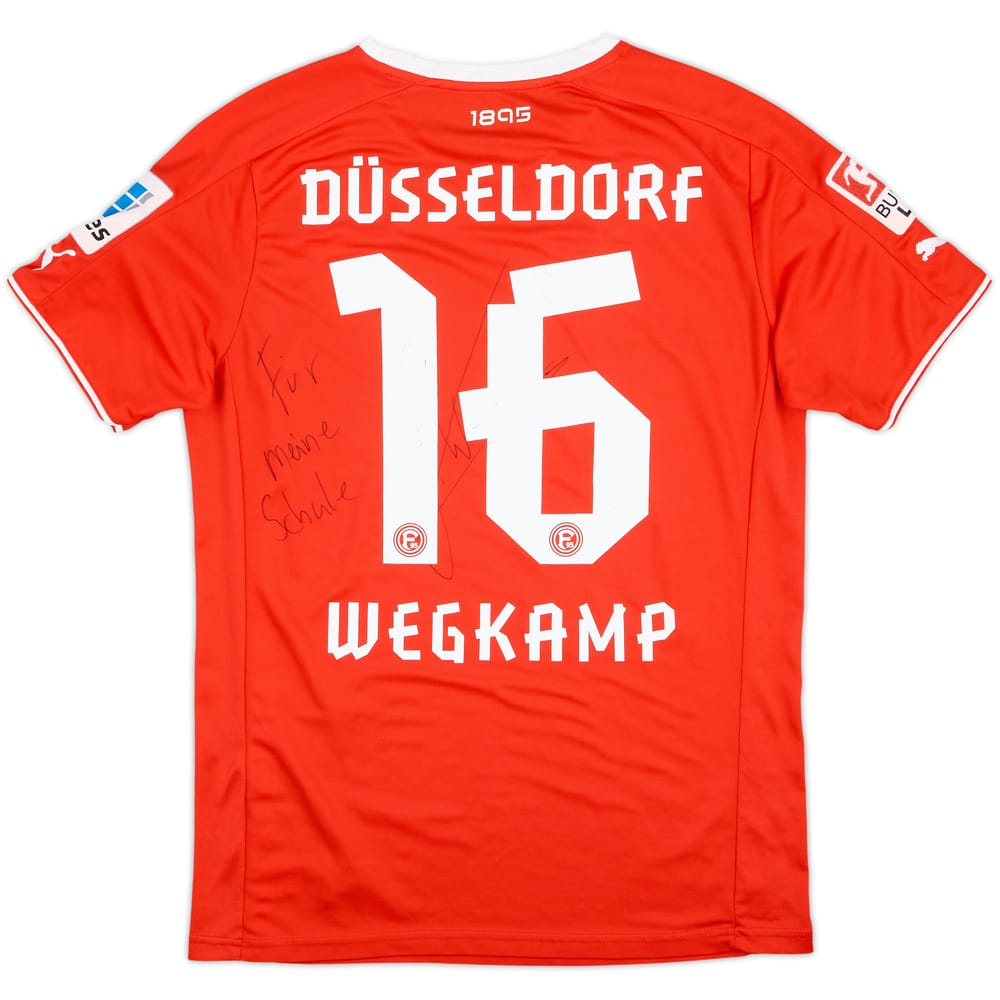 2013-14 Fortuna Dusseldorf Match Issue Signed Home Shirt Wegkamp #16