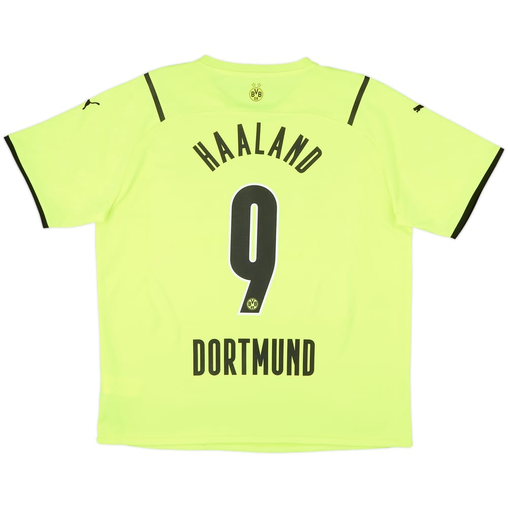 2021-22 Borussia Dortmund European Home Shirt Haaland #9 - 8/10 - (XL)