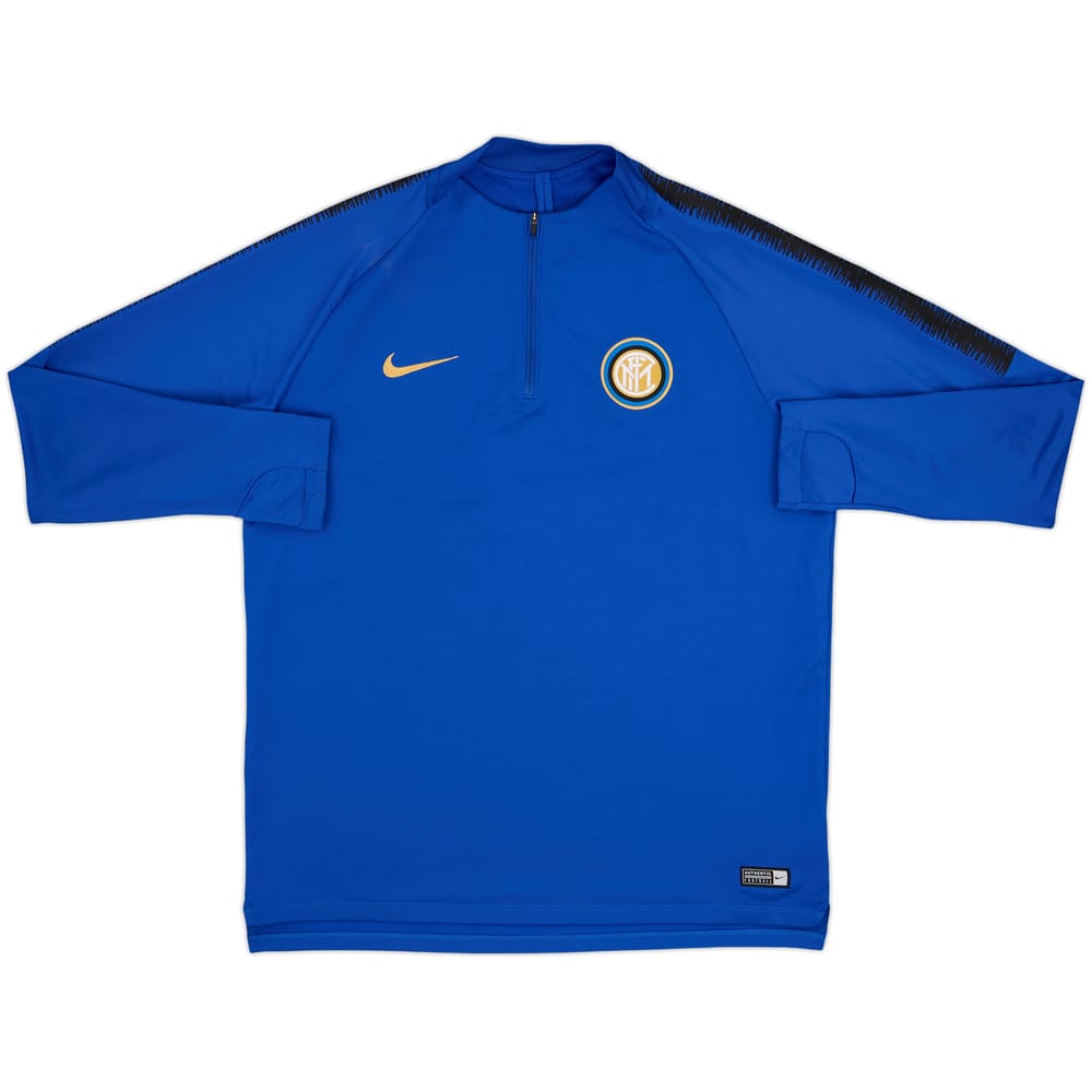 2017-18 Inter Milan Nike 1/4 Zip Drill Top - 6/10 - (XL)