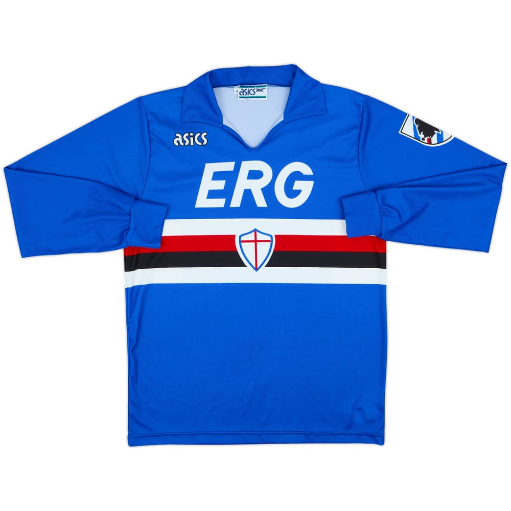 1992-94 Sampdoria Home L/S Shirt - 10/10 - (S)