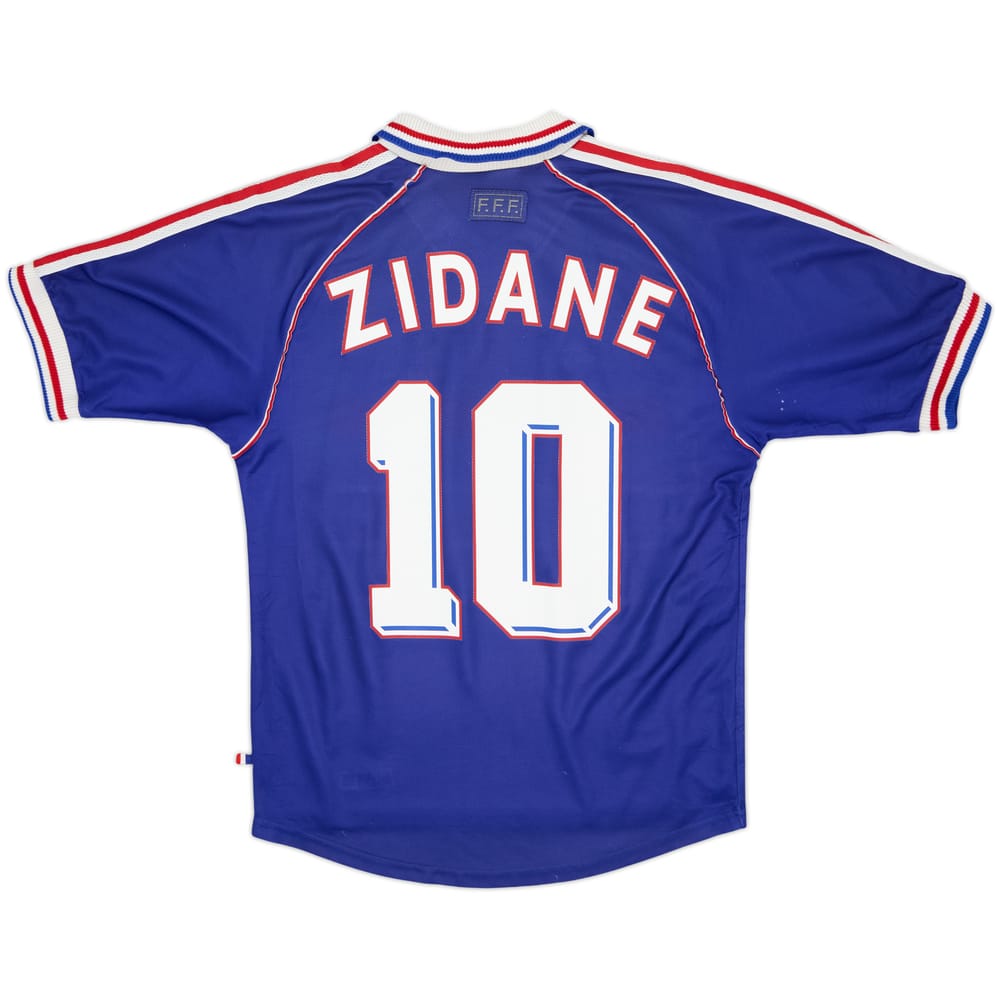 1998-00 France Home Shirt Zidane #10 - 6/10 - (S)