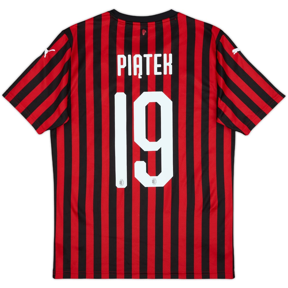 2019-20 AC Milan Home Shirt Piatek #19 - 9/10 - (S)