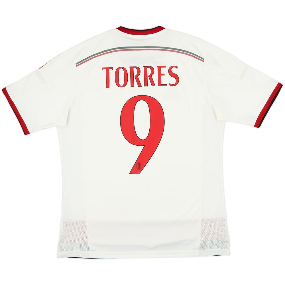 2014-15 AC Milan Away Shirt Torres #9 - 6/10 - (L)