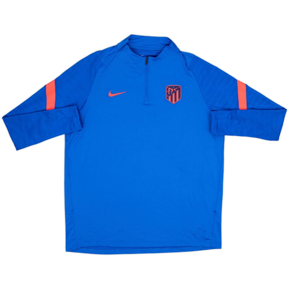 2021-22 Atletico Madrid Nike 1/4 Zip Drill Top - 10/10 - (XL)
