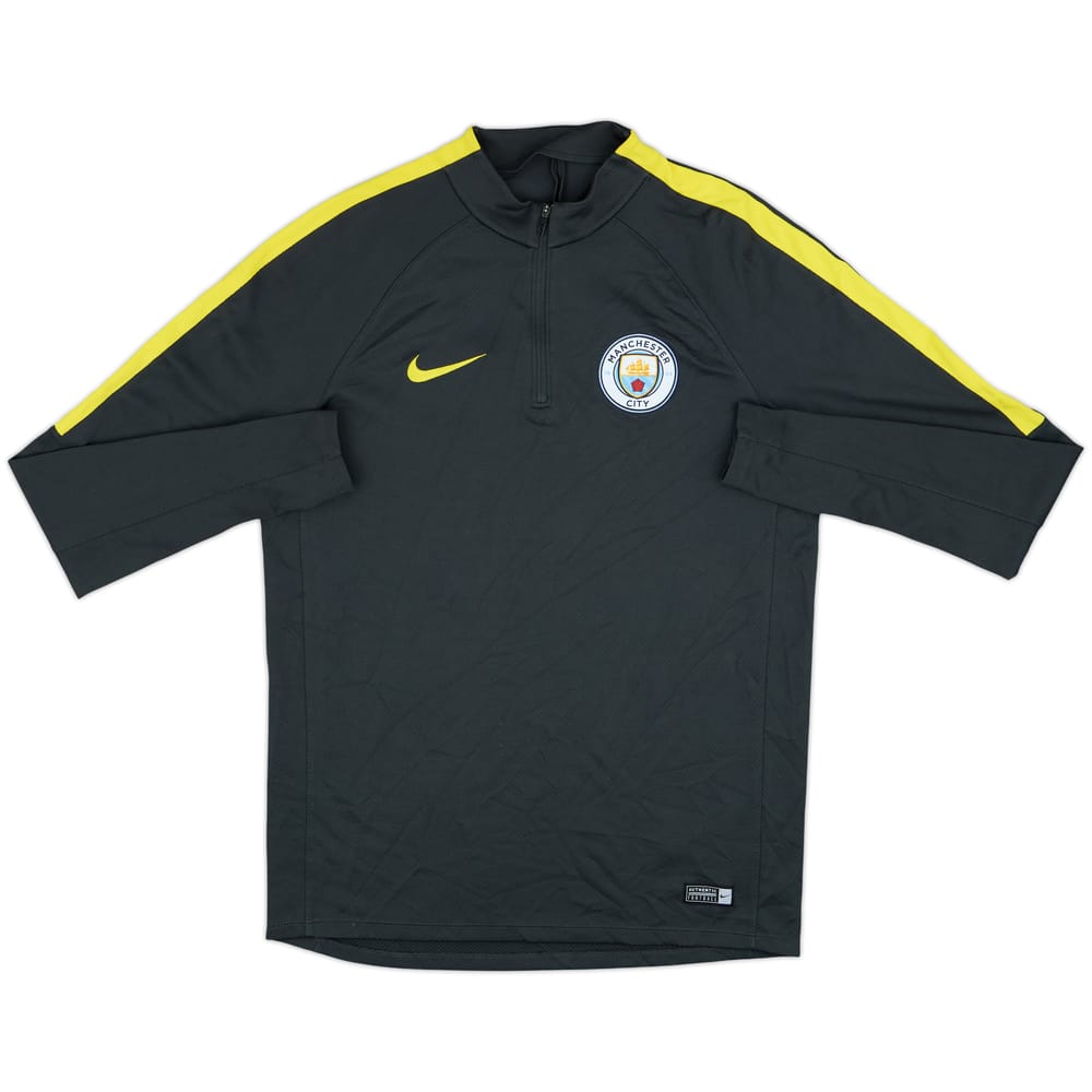 2016-17 Manchester City Nike 1/4 Zip Drill Top - 8/10 - (M)