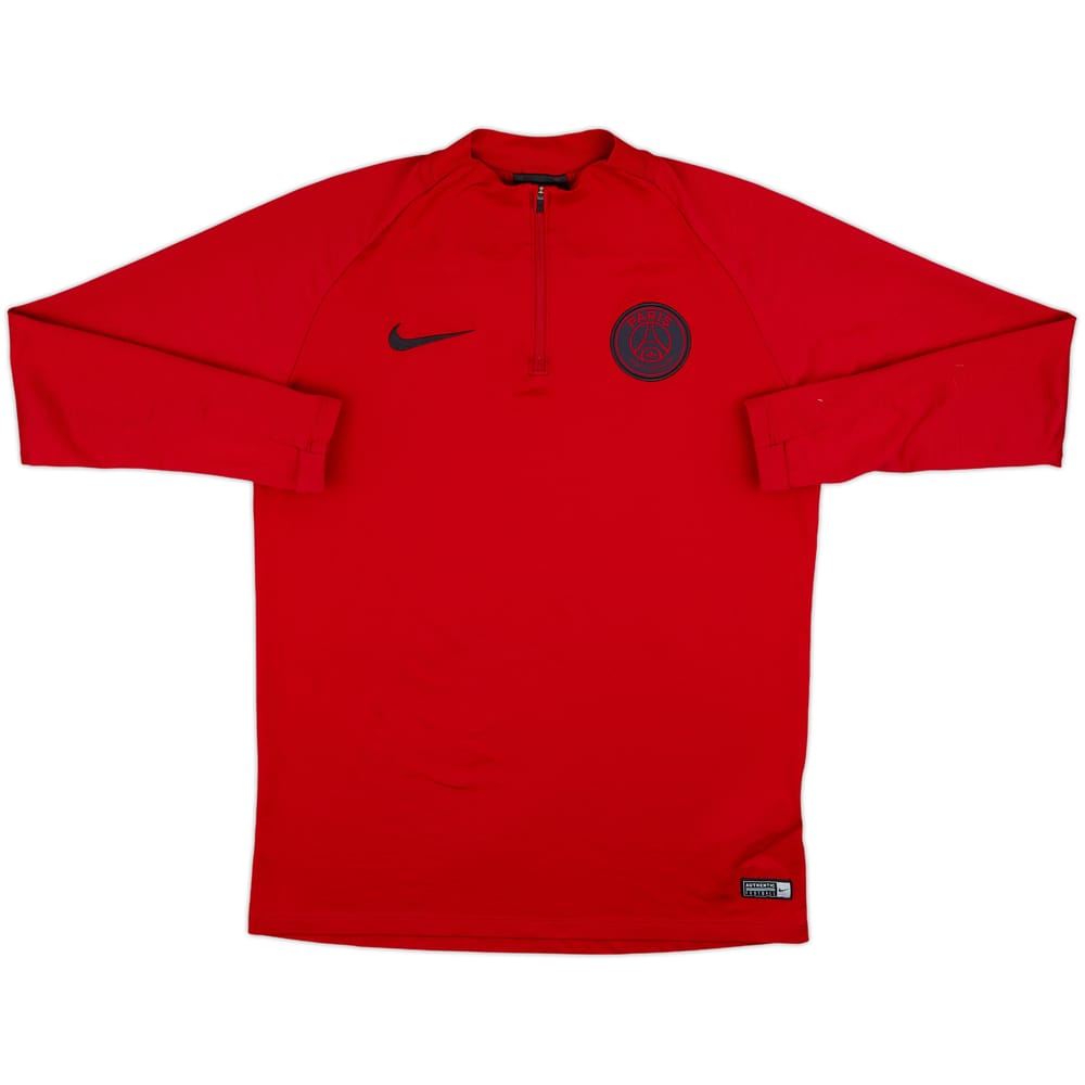 2019-20 Paris Saint-Germain Nike 1/4 Zip Drill Top - 7/10 - (M)