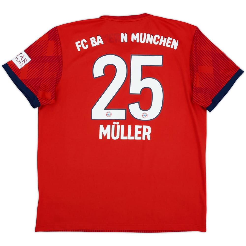 2018-19 Bayern Munich Home Shirt Muller #25 - 5/10 - (L)