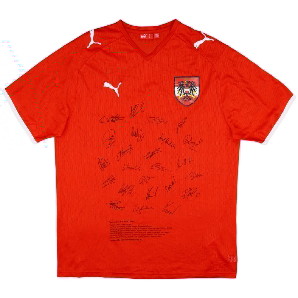 2008-09 Austria 'Signed' Home Shirt - 10/10 - (L)