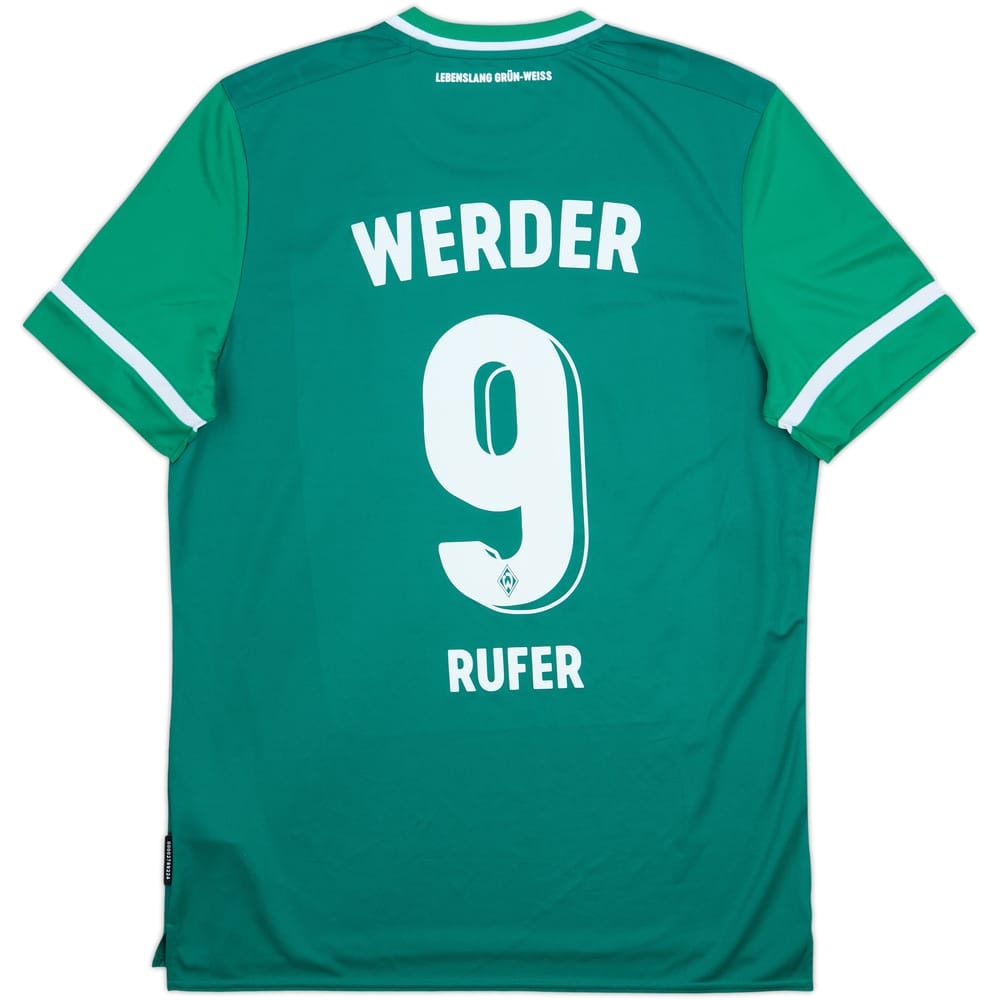 2021-22 Werder Bremen Home Shirt Rufer #9 - 7/10 - (XL)