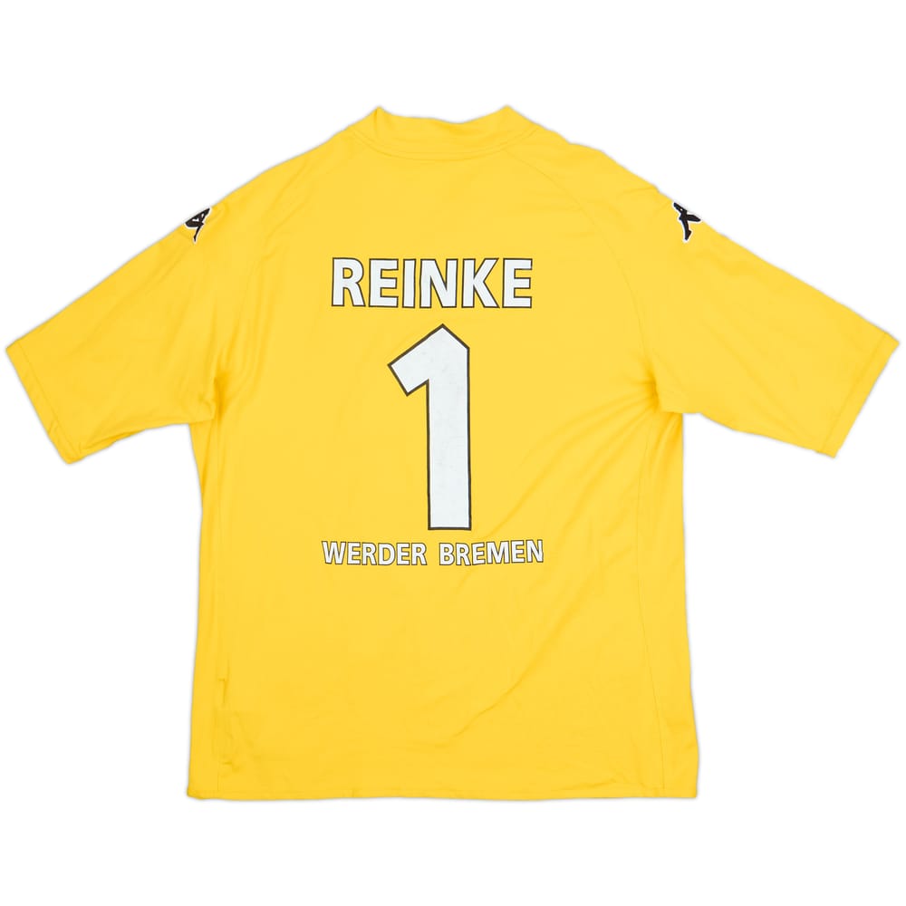 2008-09 Werder Bremen GK S/S Shirt Reinke #1 - 6/10 - (4XL)