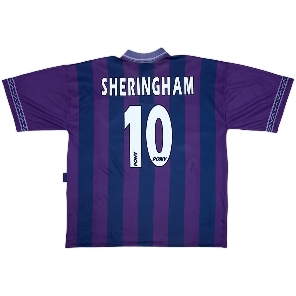 1995-97 Tottenham Away Shirt Sheringham #10 - 7/10 - (XL)