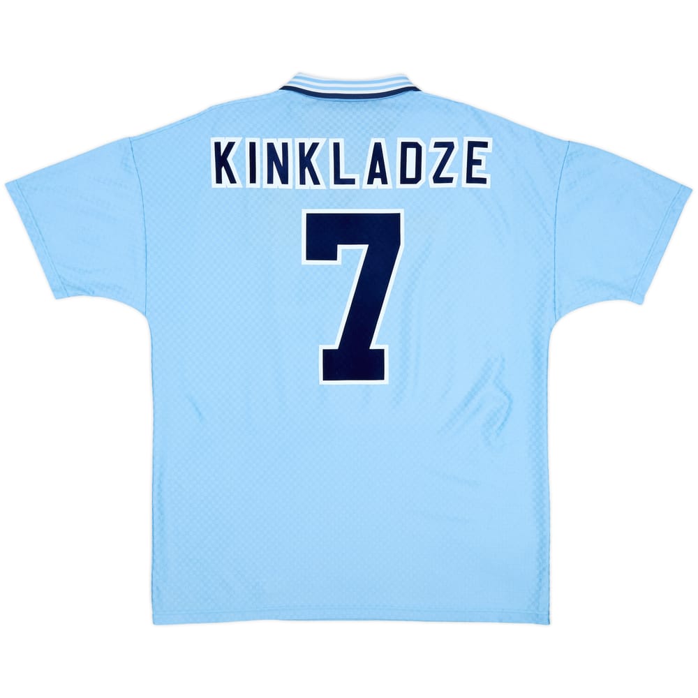 1995-97 Manchester City Home Shirt Kinkladze #7 - 8/10 - (XL)