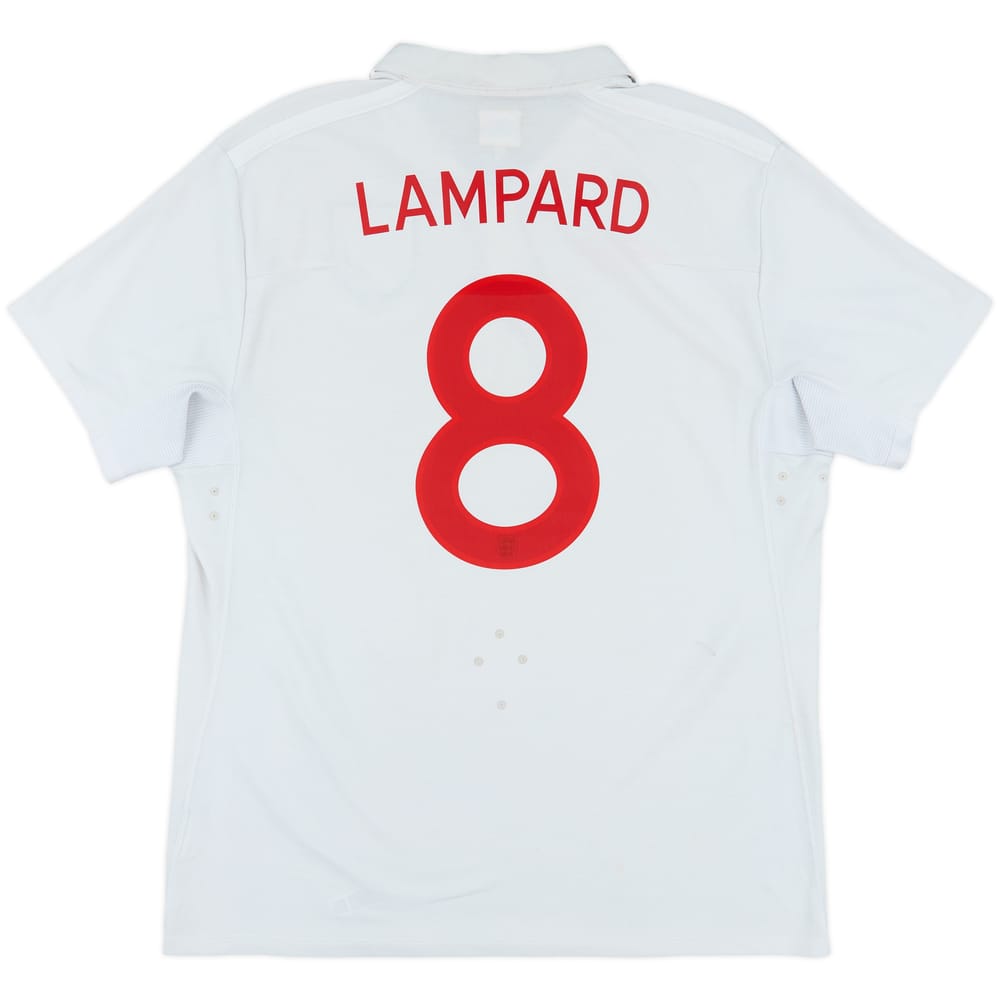 2009-10 England 'World Cup South Africa 2010' Home Shirt Lampard #8 - 7/10 - (XL)