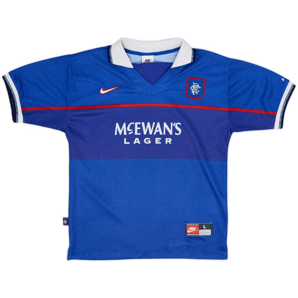 1997-99 Rangers Home Shirt - 8/10 - (L.Boys)